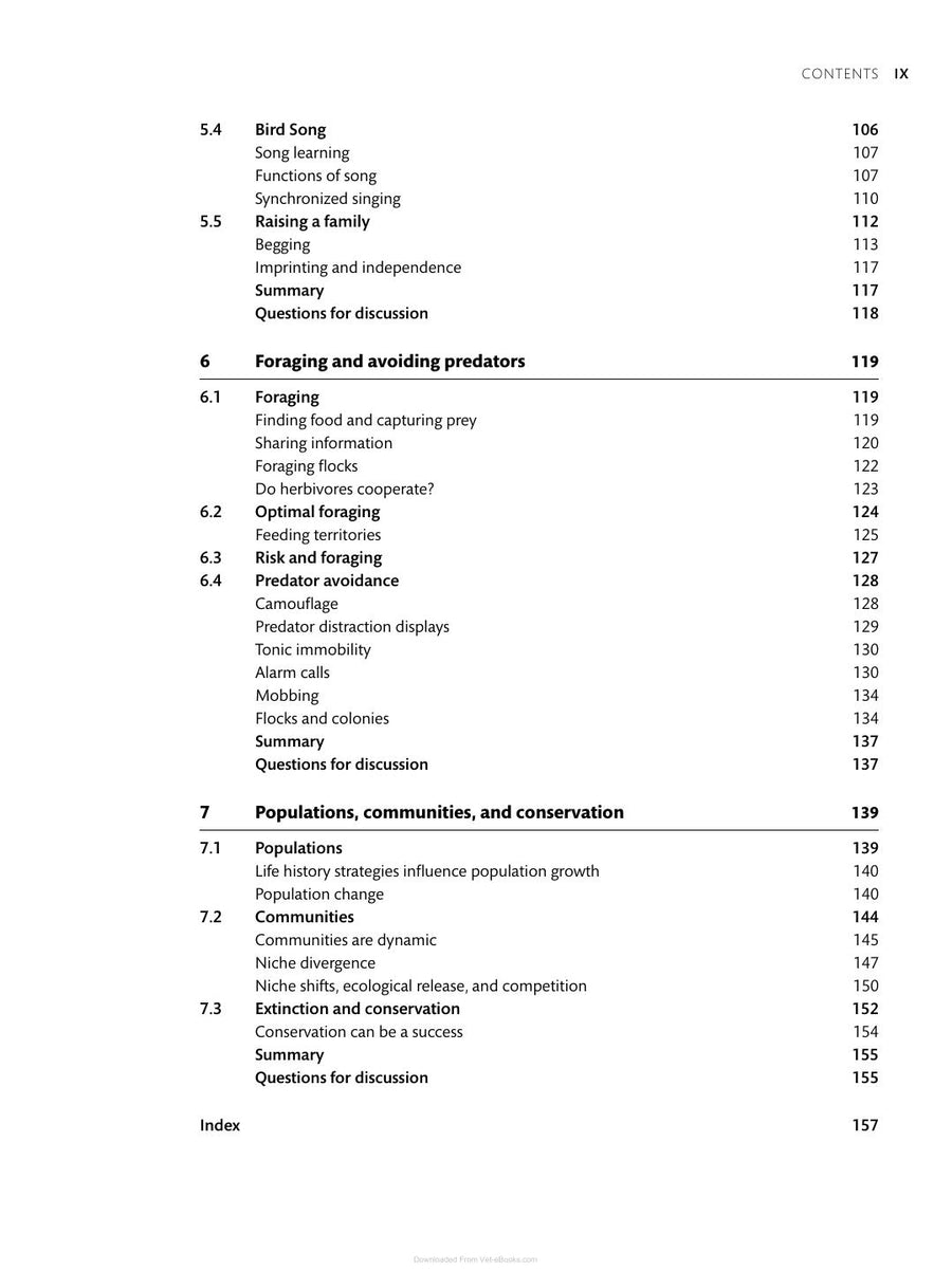 Preview page of Essential Ornithology