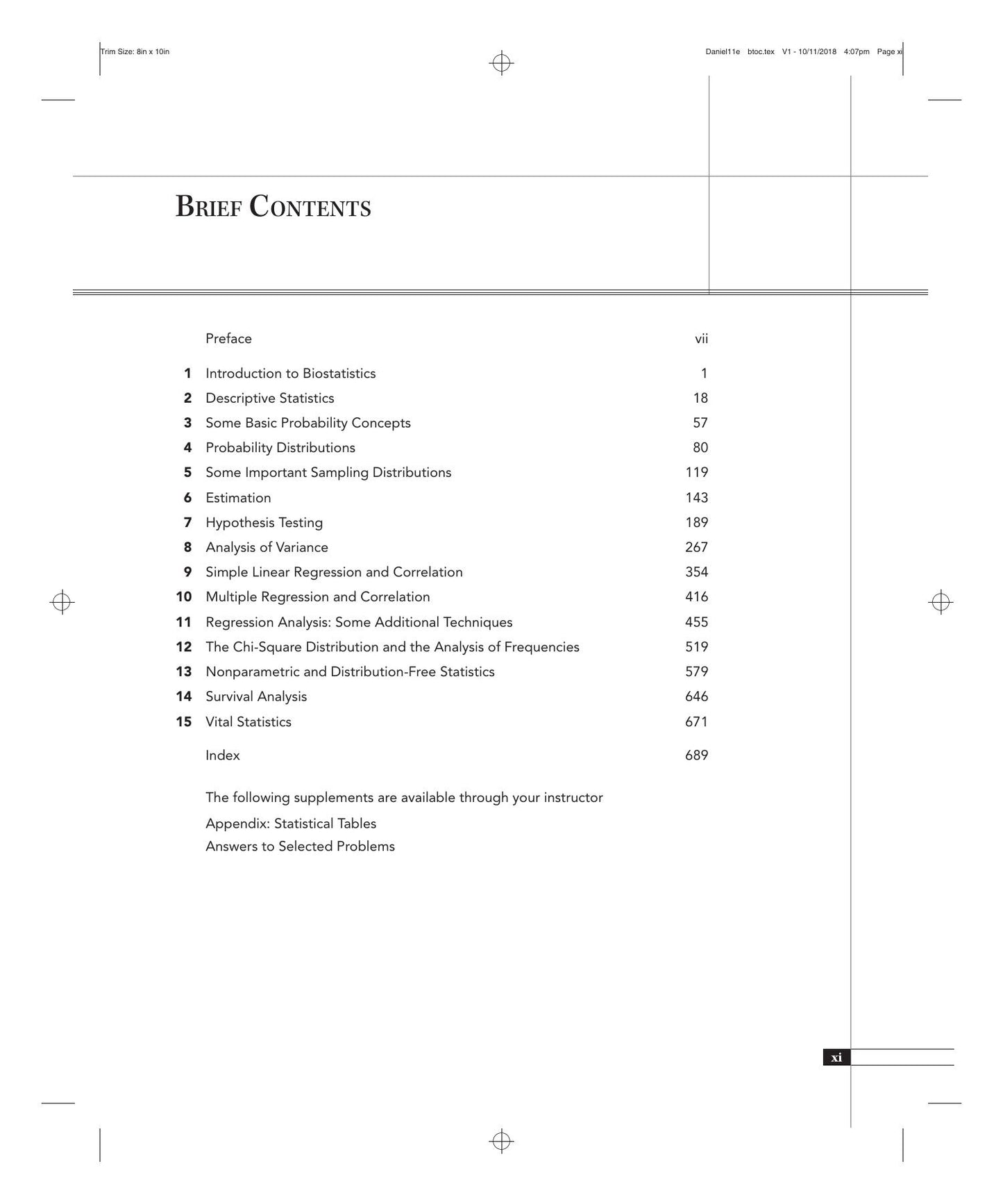 Biostatistics A Foundation For Analysis In The Health Sciences 11Th Edition