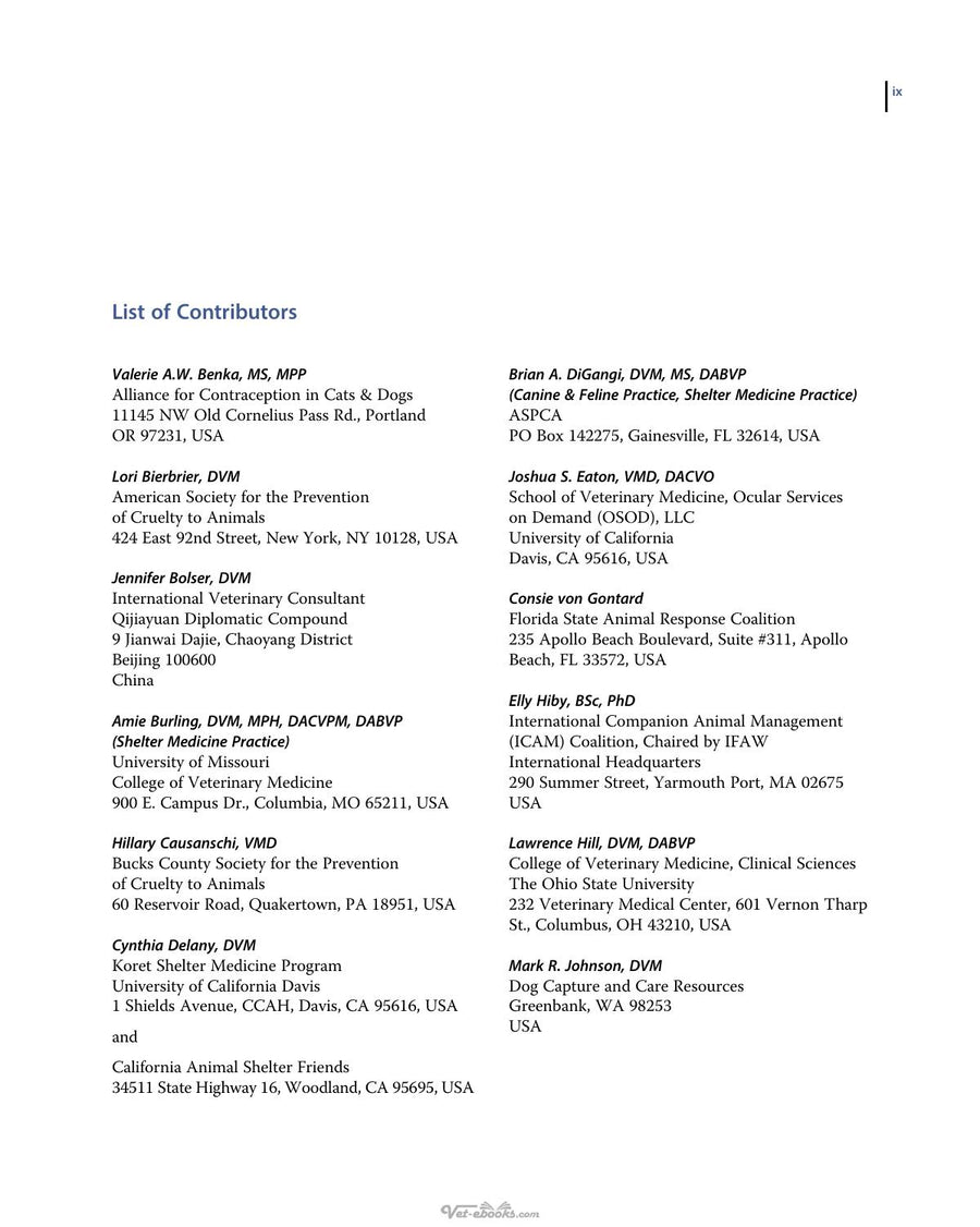 Preview page of Field Manual for Small Animal Medicine