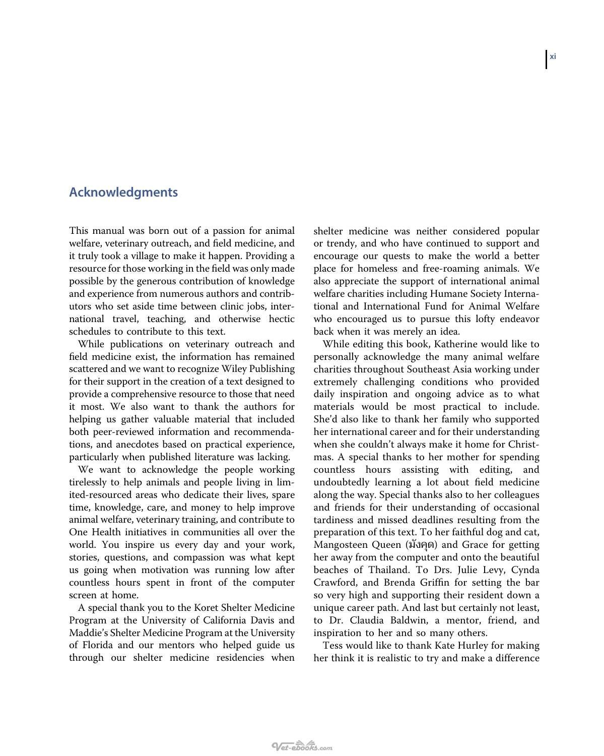 Field Manual For Small Animal Medicine