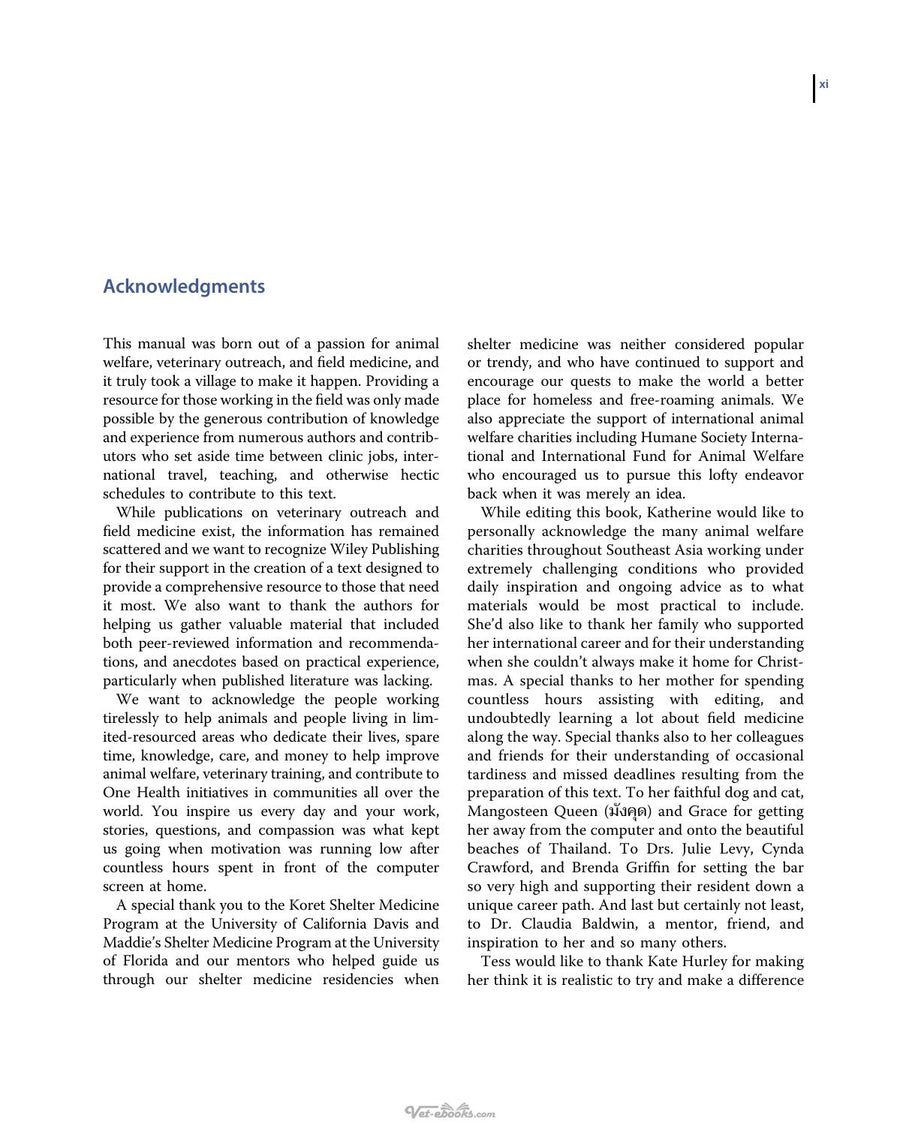 Preview page of Field Manual for Small Animal Medicine