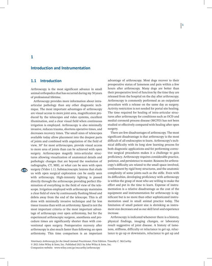 Veterinary Arthroscopy for the Small Animal Practitioner