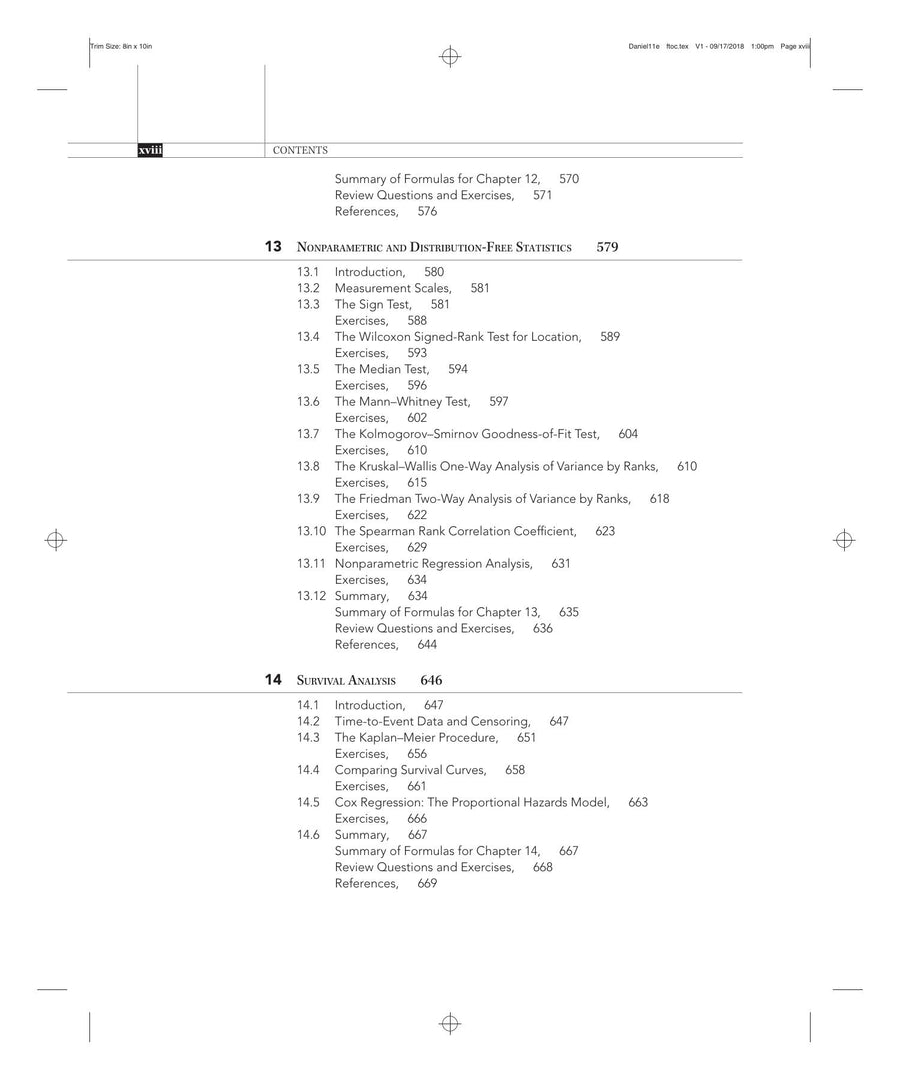 Preview page of Biostatistics a Foundation for Analysis in the Health Sciences 11th Edition