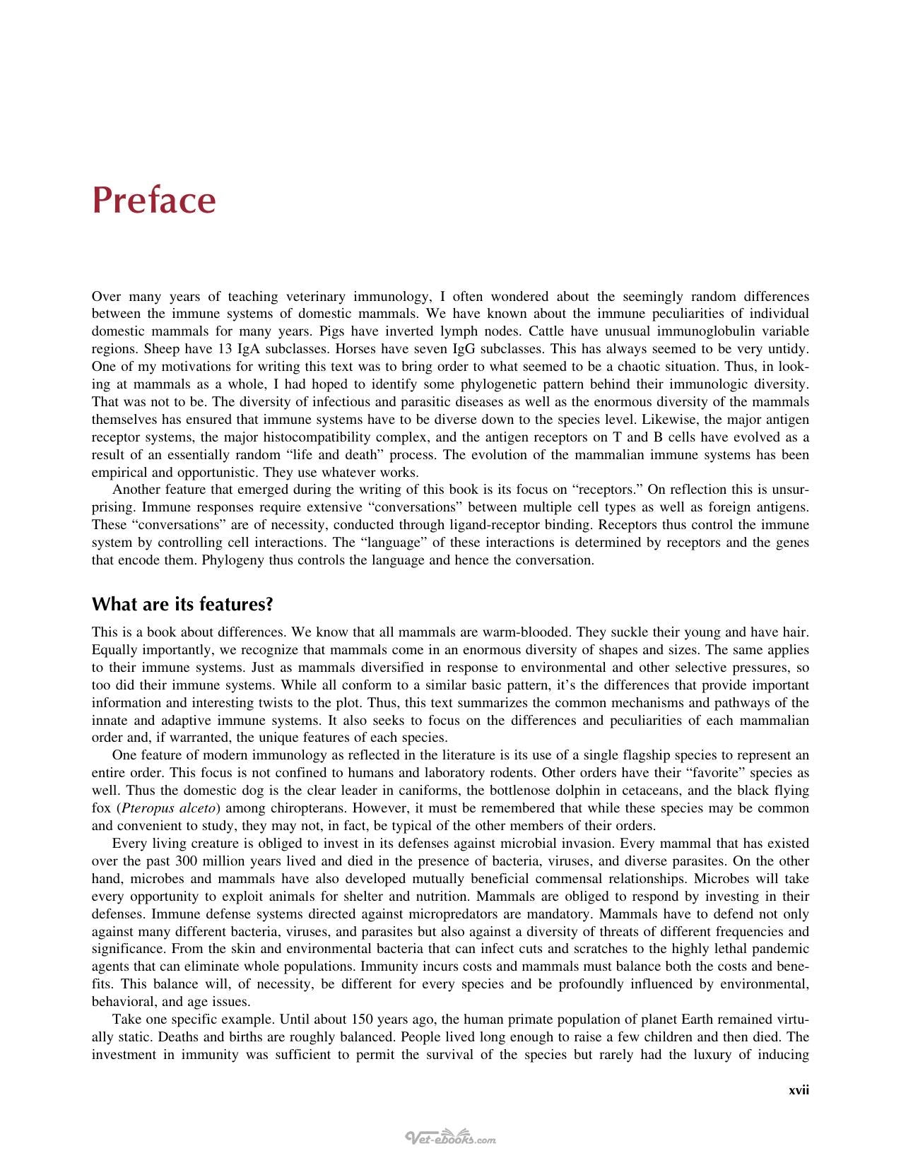 Comparative Mammalian Immunology The Evolution And Diversity Of The Immune Systems Of Mammals
