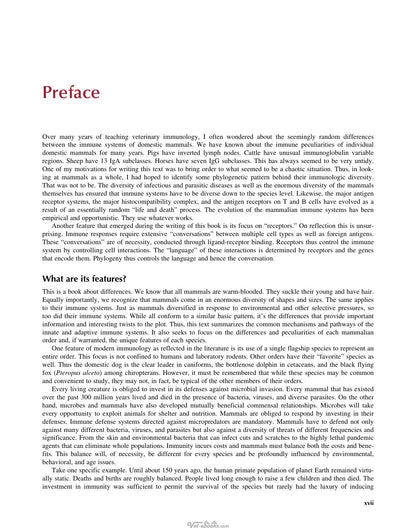 Comparative Mammalian Immunology the Evolution and Diversity of the Immune Systems of Mammals