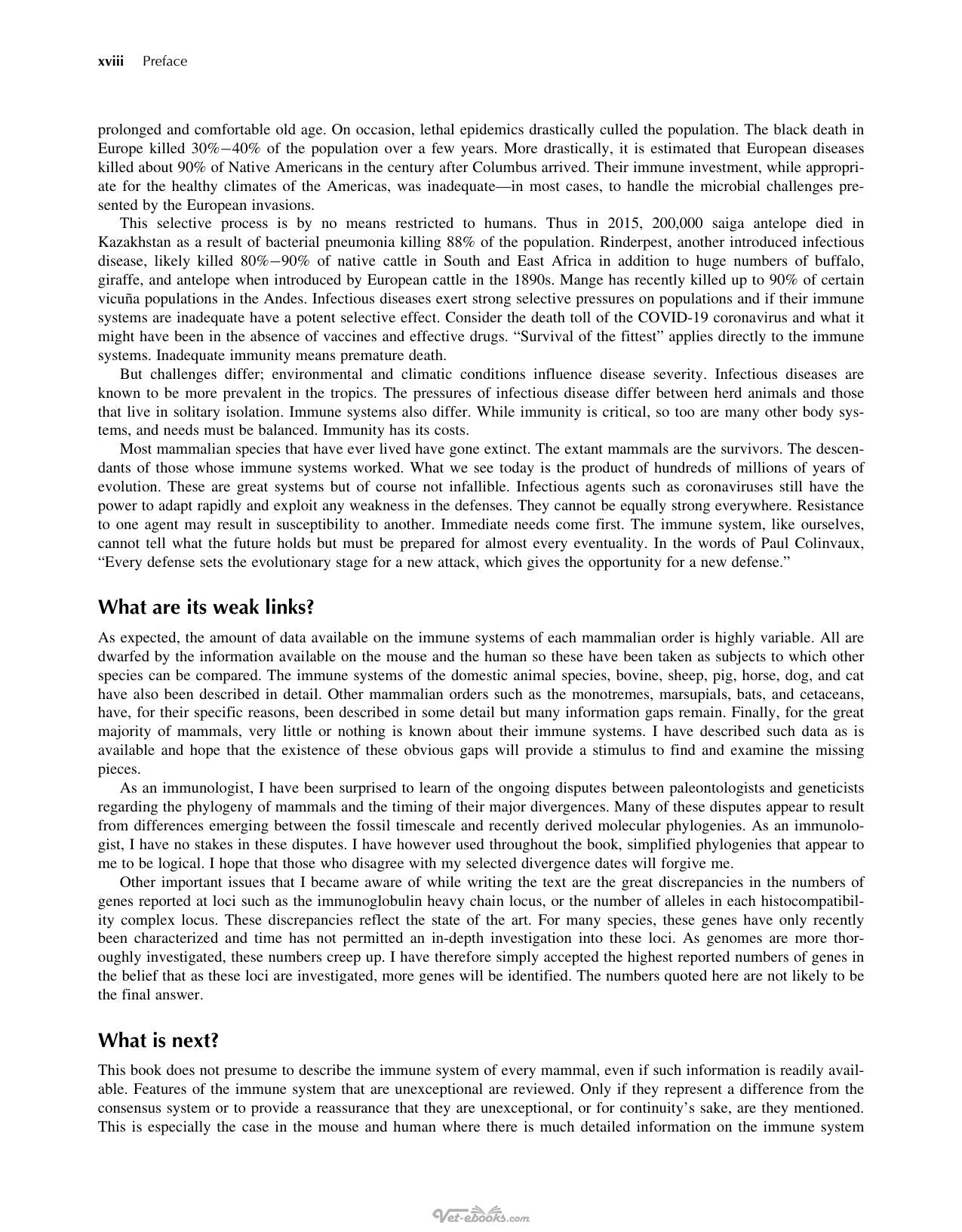 Comparative Mammalian Immunology The Evolution And Diversity Of The Immune Systems Of Mammals