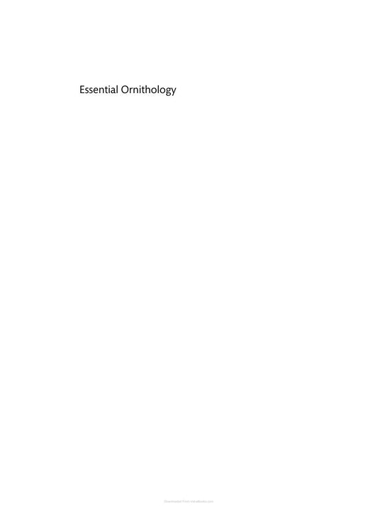 Essential Ornithology
