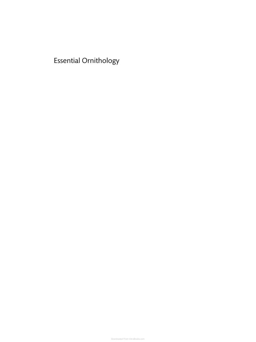 Preview page of Essential Ornithology