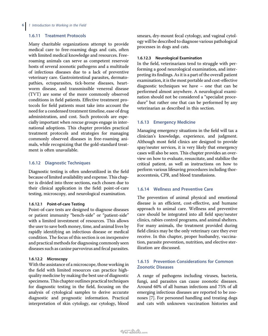 Preview page of Field Manual for Small Animal Medicine