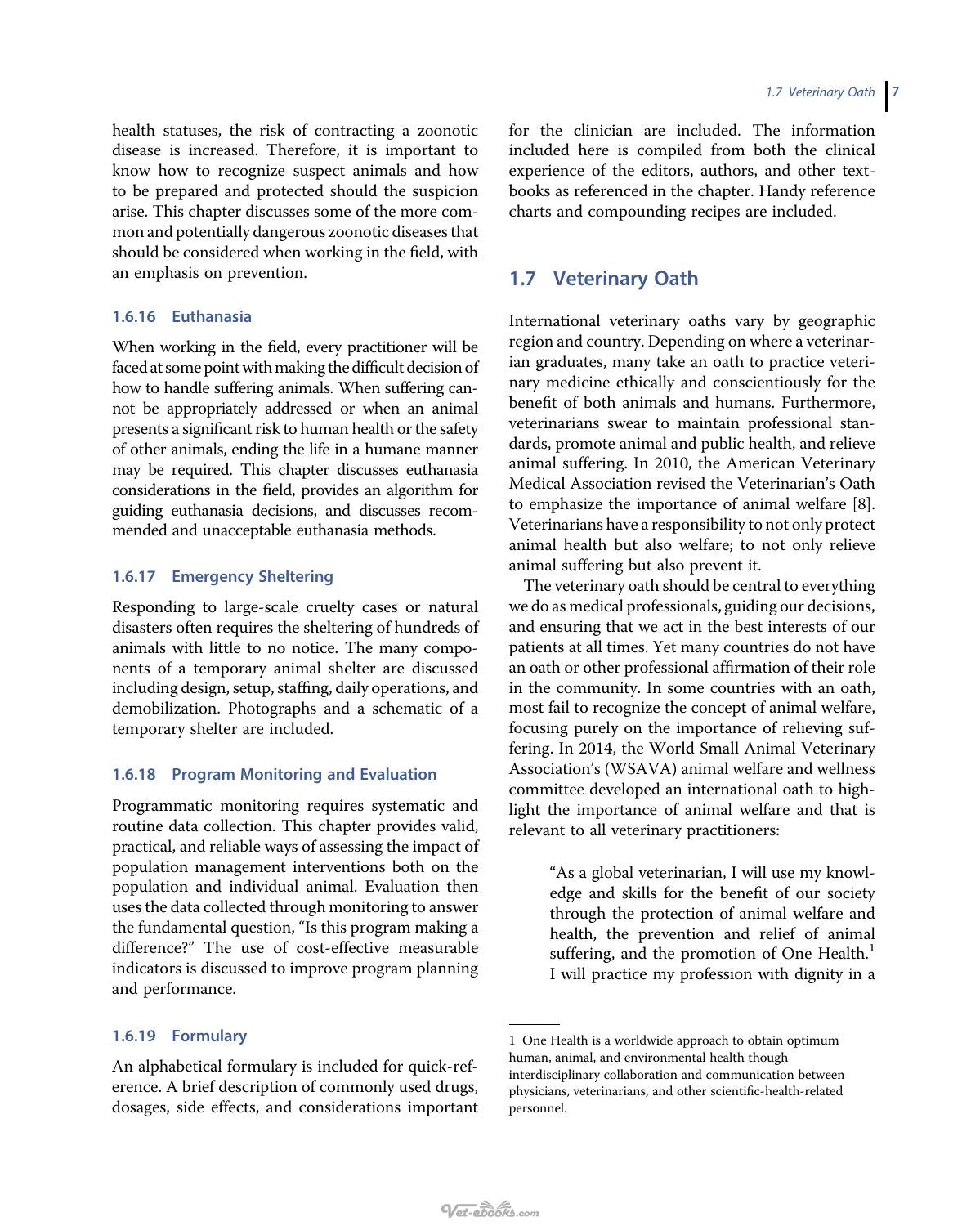 Field Manual For Small Animal Medicine