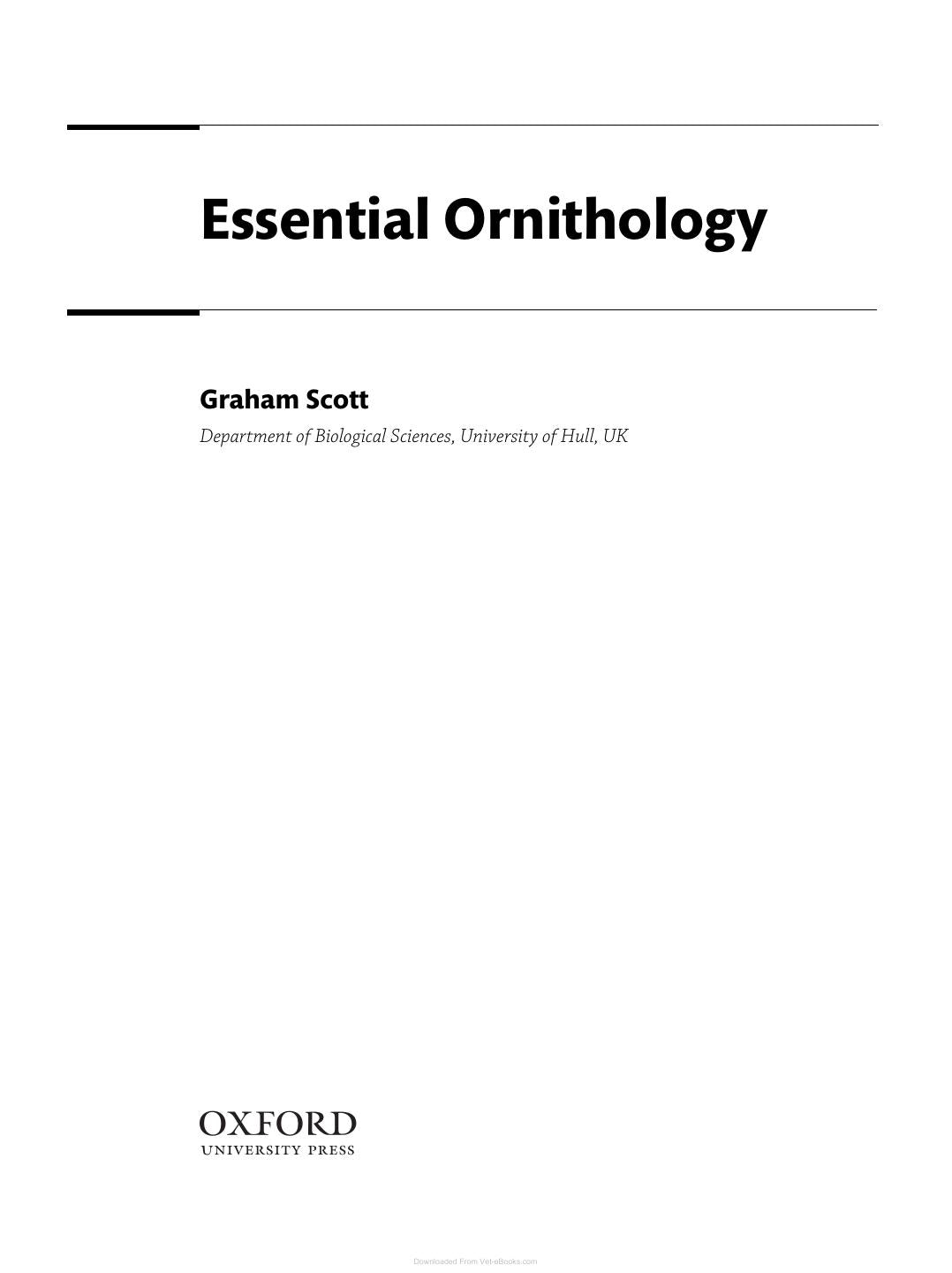 Essential Ornithology