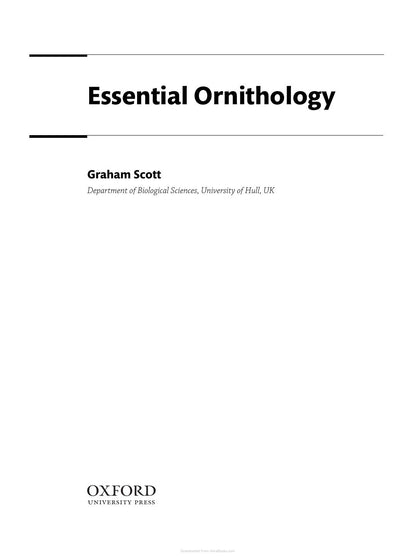 Essential Ornithology