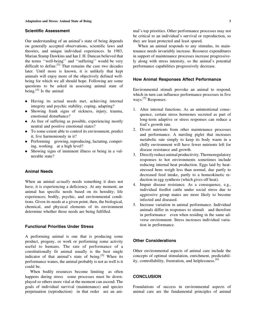 Preview page of Encyclopedia of Animal Science Pond Bell