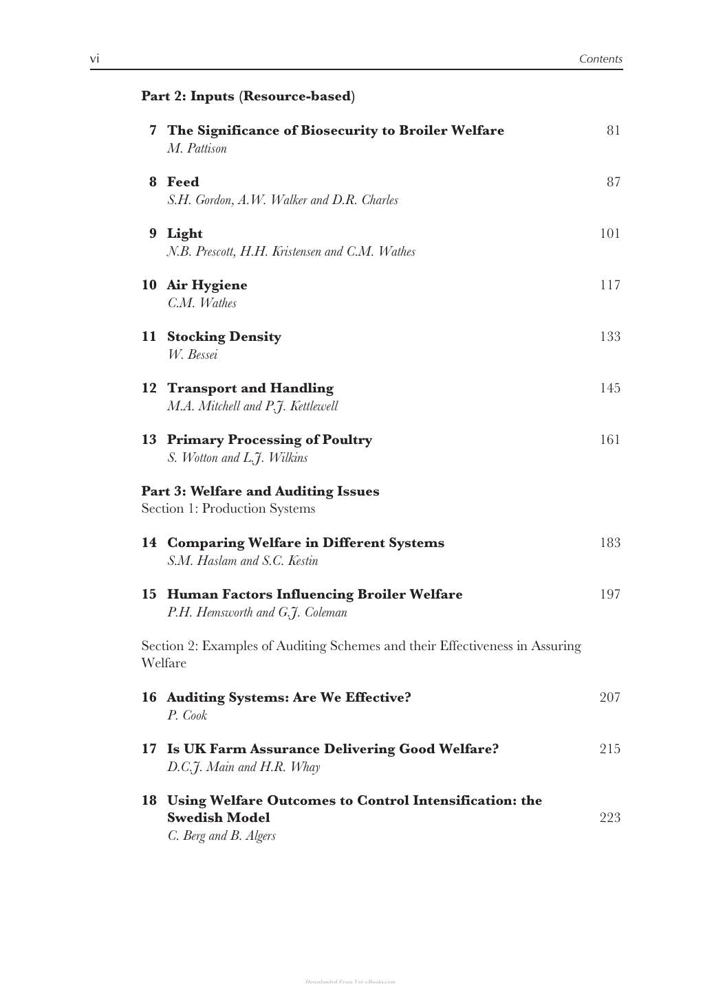 Measuring And Auditing Broiler Welfare