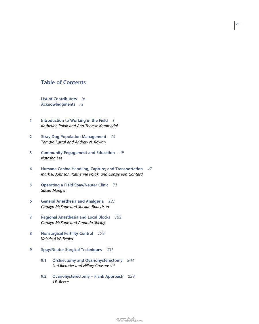 Preview page of Field Manual for Small Animal Medicine