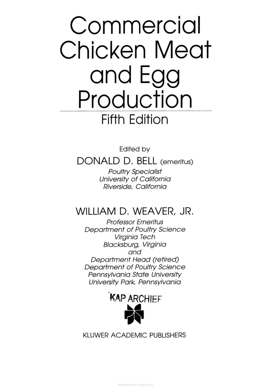 Preview page of Commercial Chicken Meat and Egg Production