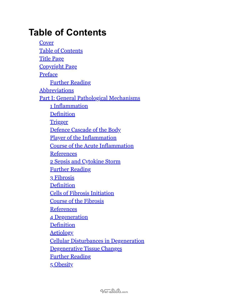 Preview page of Textbook of Small Animal Pathophysiology