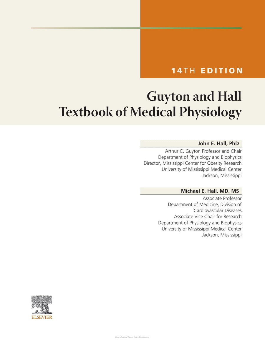 Preview page of Guyton and Hall Textbook of Medical Physiology 14th Edition