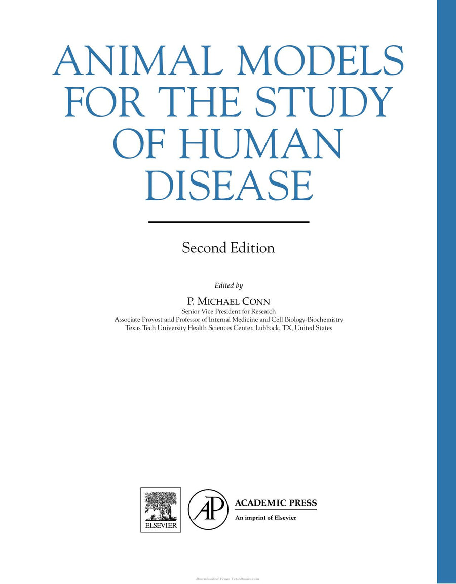 Preview page of Animal Models for the Study of Human Disease 2ND Edition
