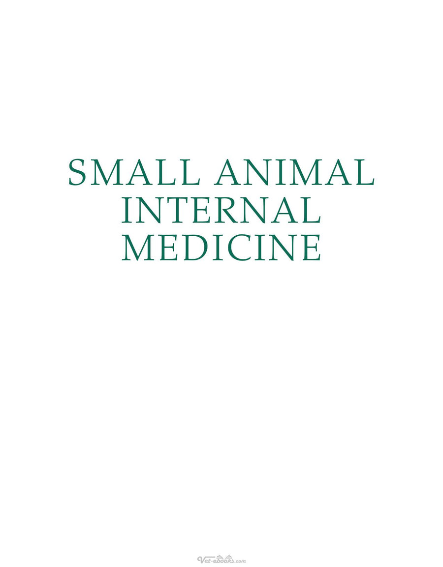 Preview page of Small Animal Internal Medicine Sixth Edition