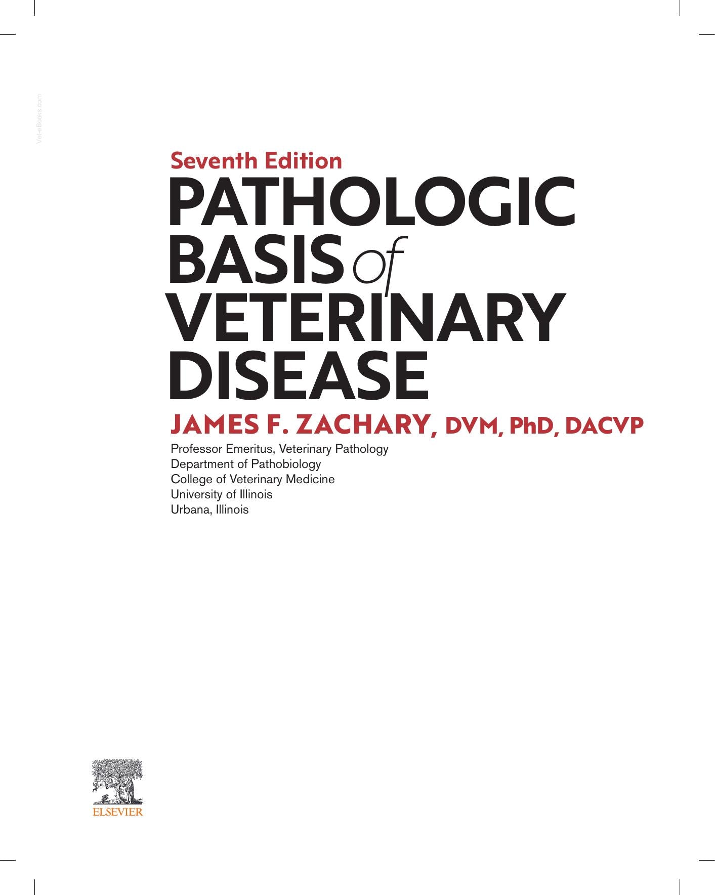 Pathologic Basis Of Veterinary Disease 7Th Edition