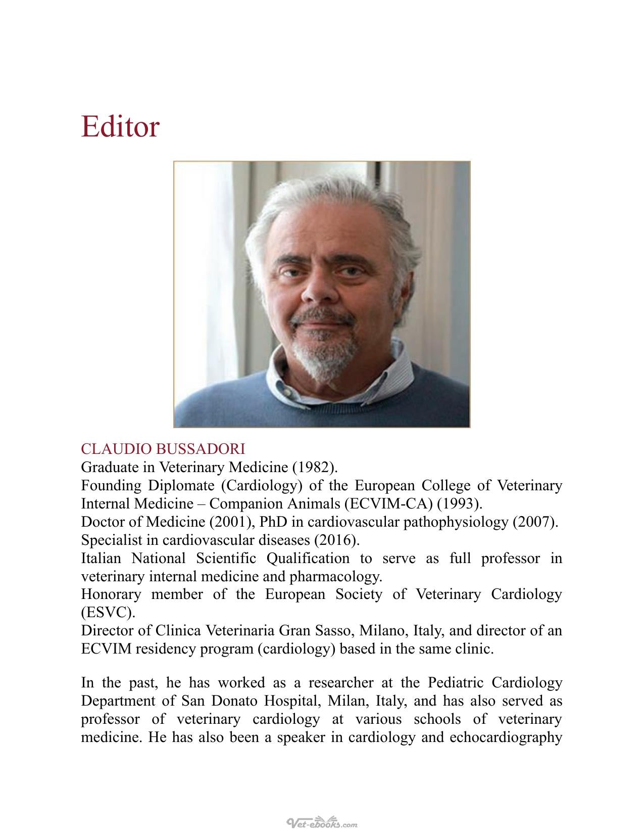 Textbook Of Cardiovascular Medicine In Dogs And Cats