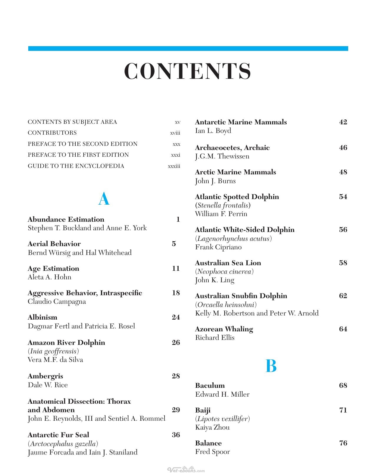 Encyclopedia Of Marine Mammals 2Nd Edition
