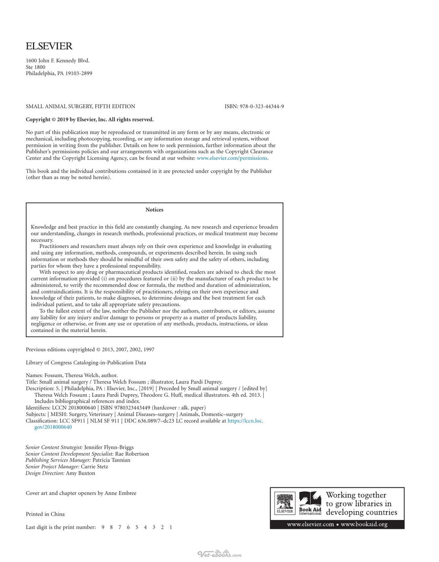 Preview page of Small Animal Surgery, 5th Edition (PDF + Videos)