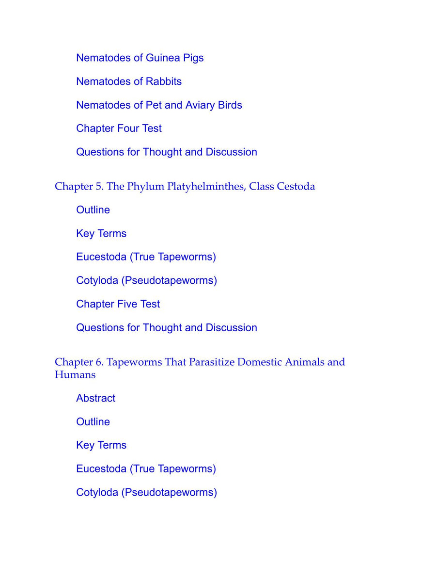 Preview page of Diagnostic Parasitology for Veterinary Technicians 6th Edition
