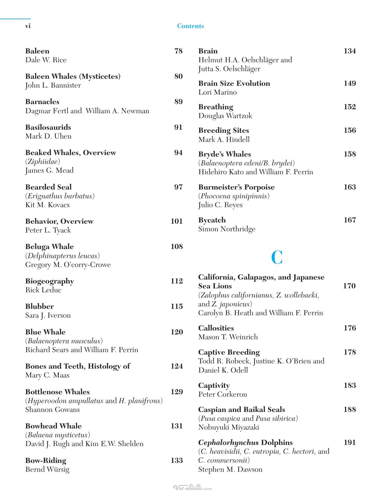 Encyclopedia Of Marine Mammals 2Nd Edition