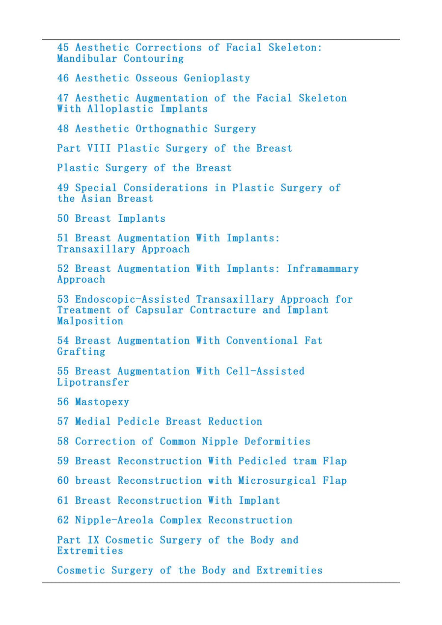 Preview page of Aesthetic Plastic Surgery in Asians: Principles and Techniques