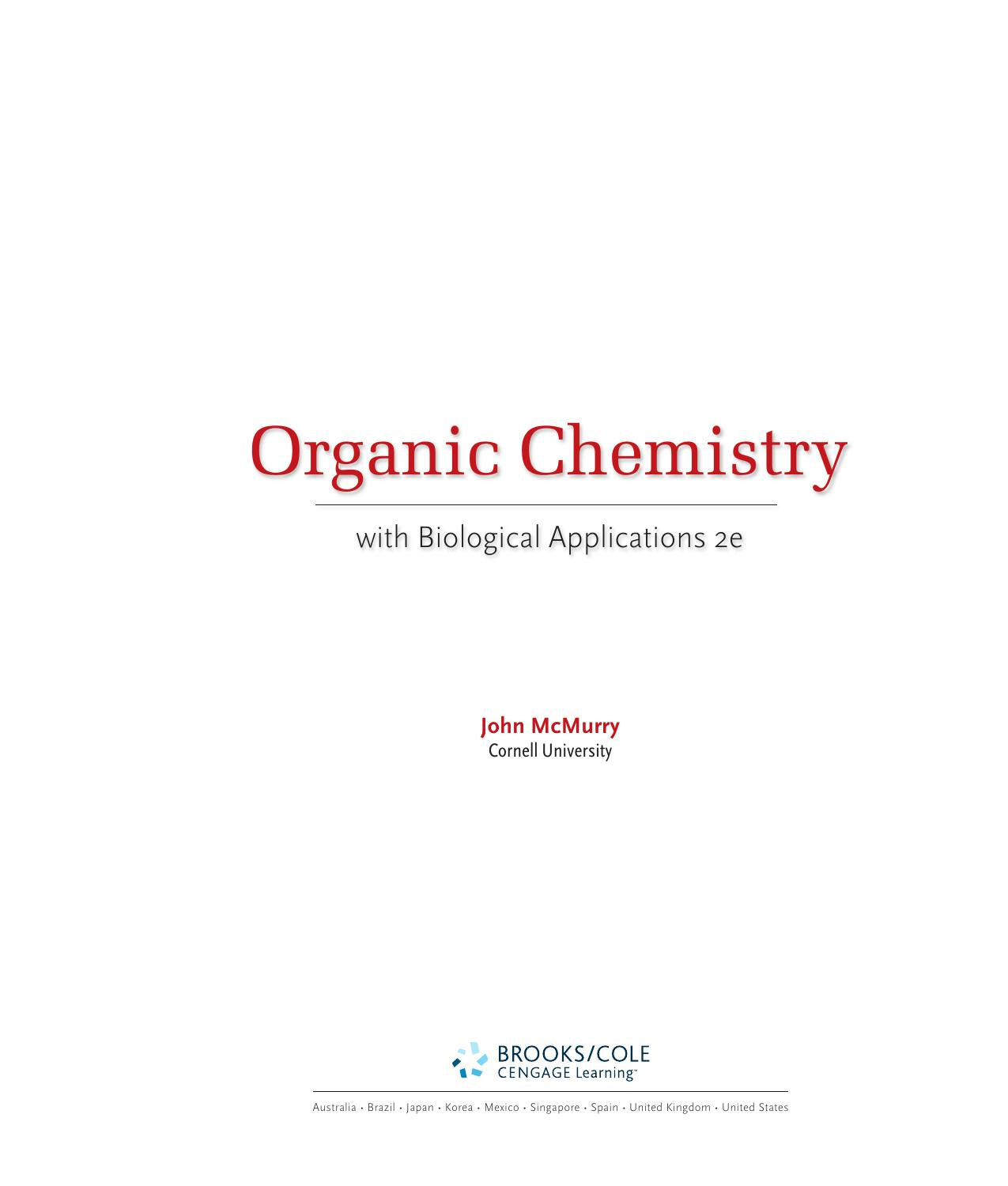 Organic Chemistry With Biological Applications 2Nd Edition