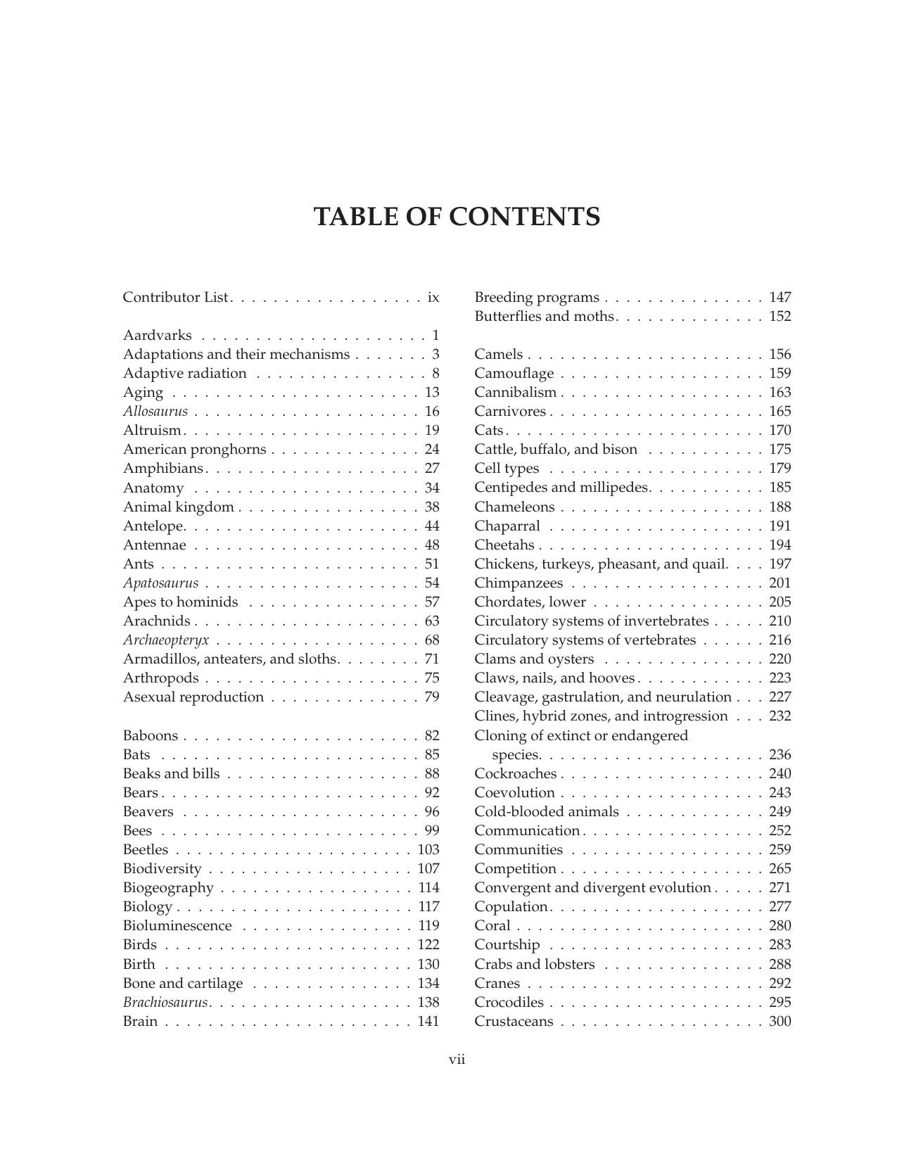 Magills Encyclopedia Of Science Animal Life