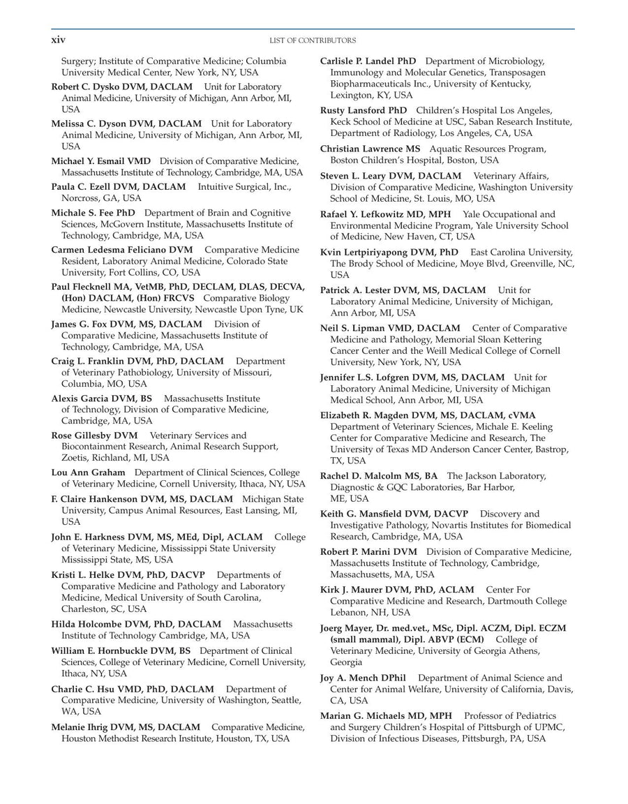 Preview page of Laboratory Animal Medicine 3rd Edition