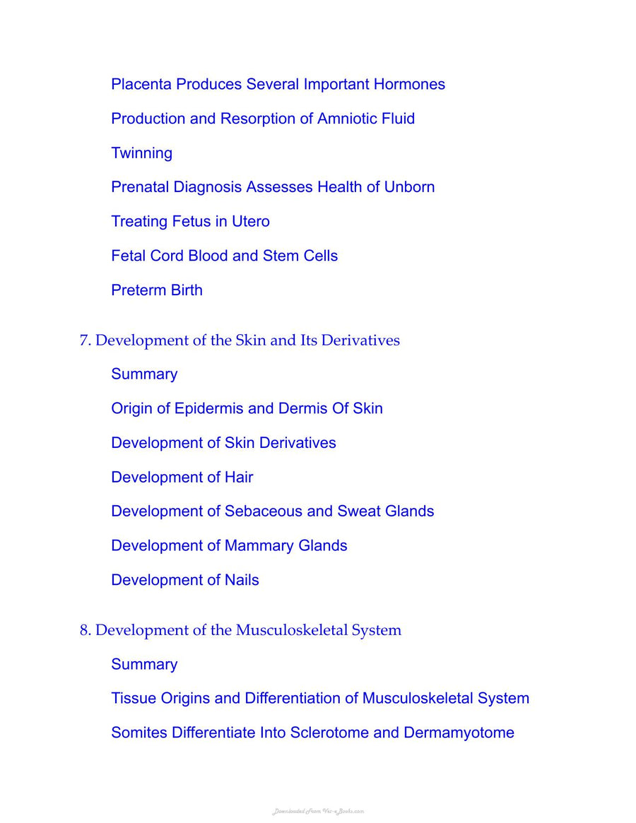 Preview page of Larsens Human Embryology 6th Edition