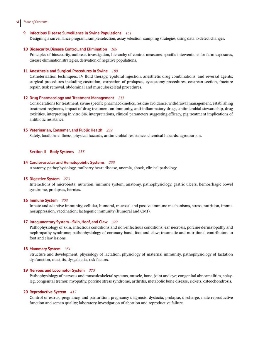 Preview page of Diseases of Swine 12th Edition