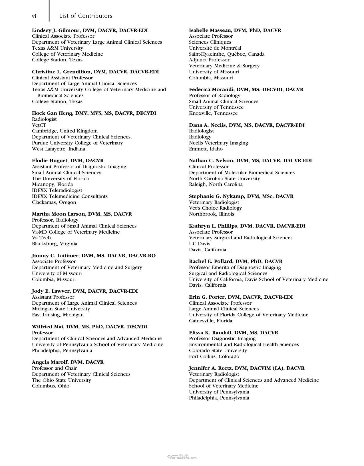 Thralls Textbook Of Veterinary Diagnostic Radiology