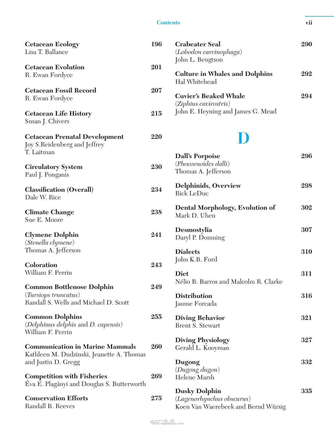 Encyclopedia Of Marine Mammals 2Nd Edition