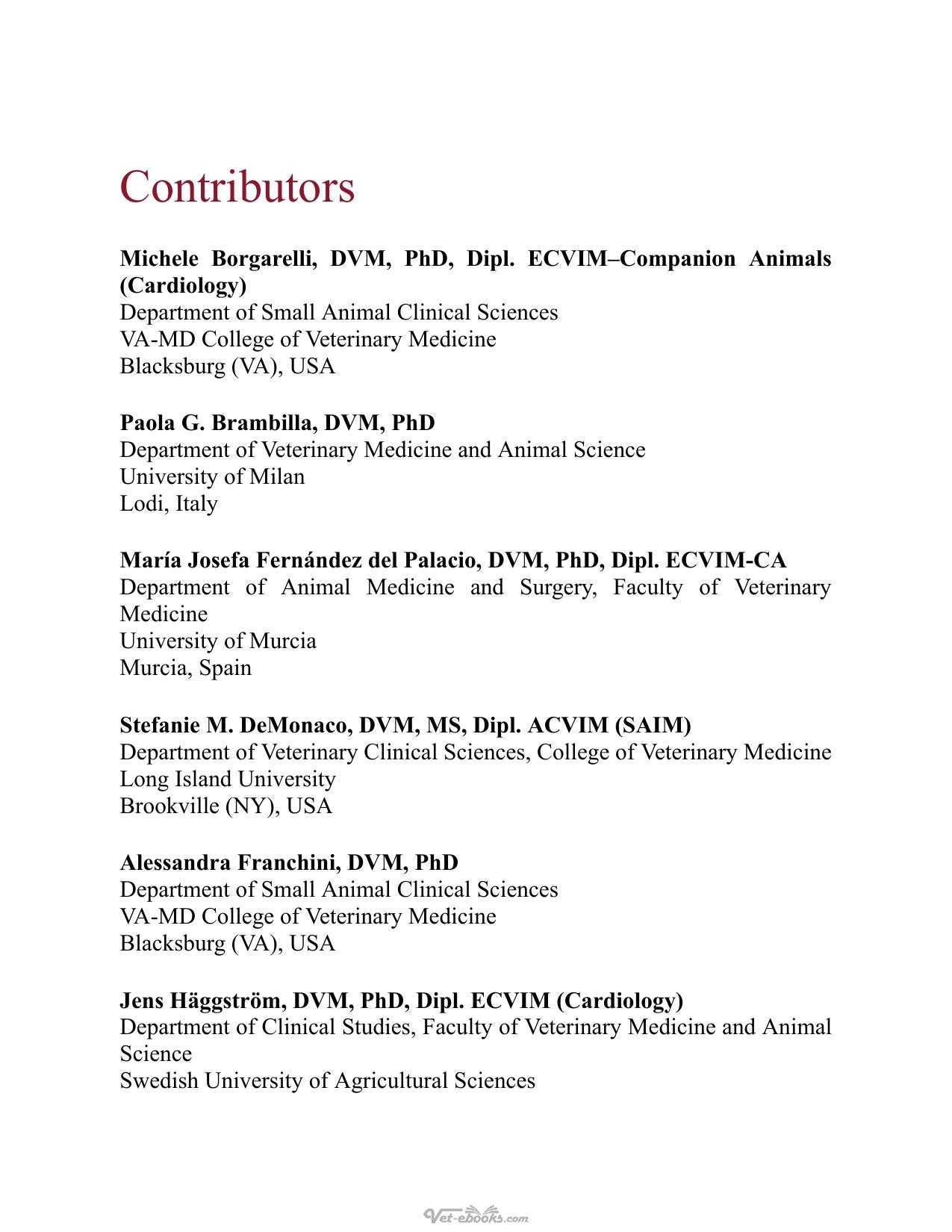 Textbook Of Cardiovascular Medicine In Dogs And Cats