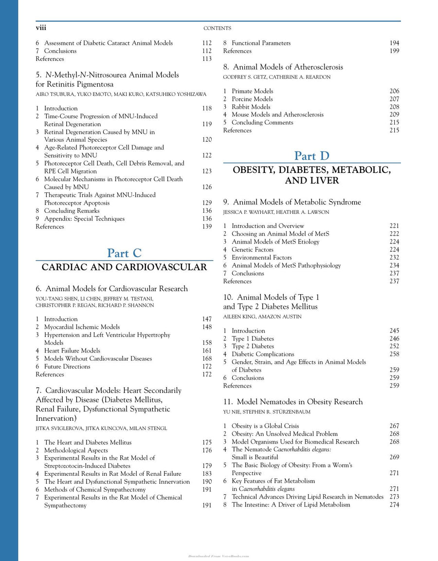 Preview page of Animal Models for the Study of Human Disease 2ND Edition