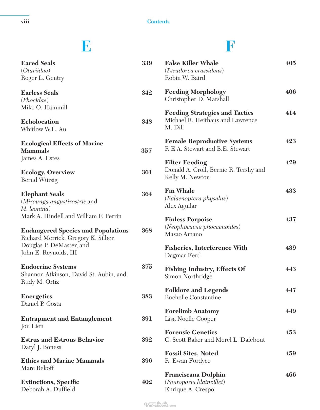 Encyclopedia Of Marine Mammals 2Nd Edition