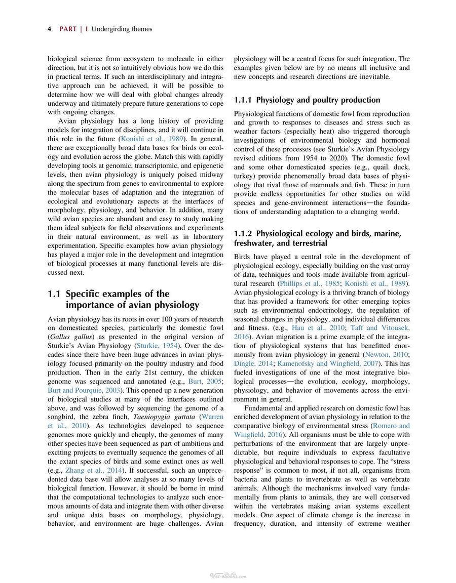Preview page of Sturkie's Avian Physiology, 7th Edition