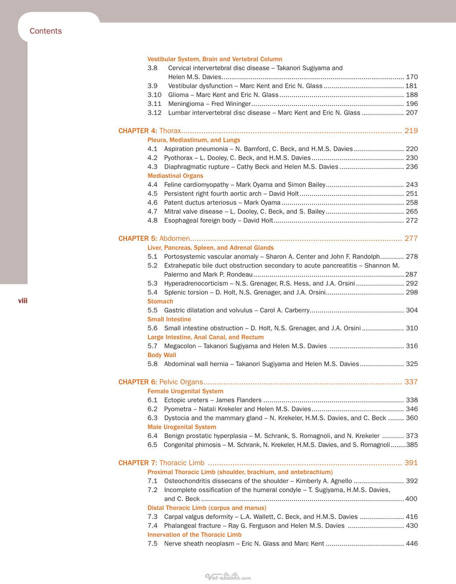 Preview page of Comparative Veterinary Anatomy a Clinical Approach