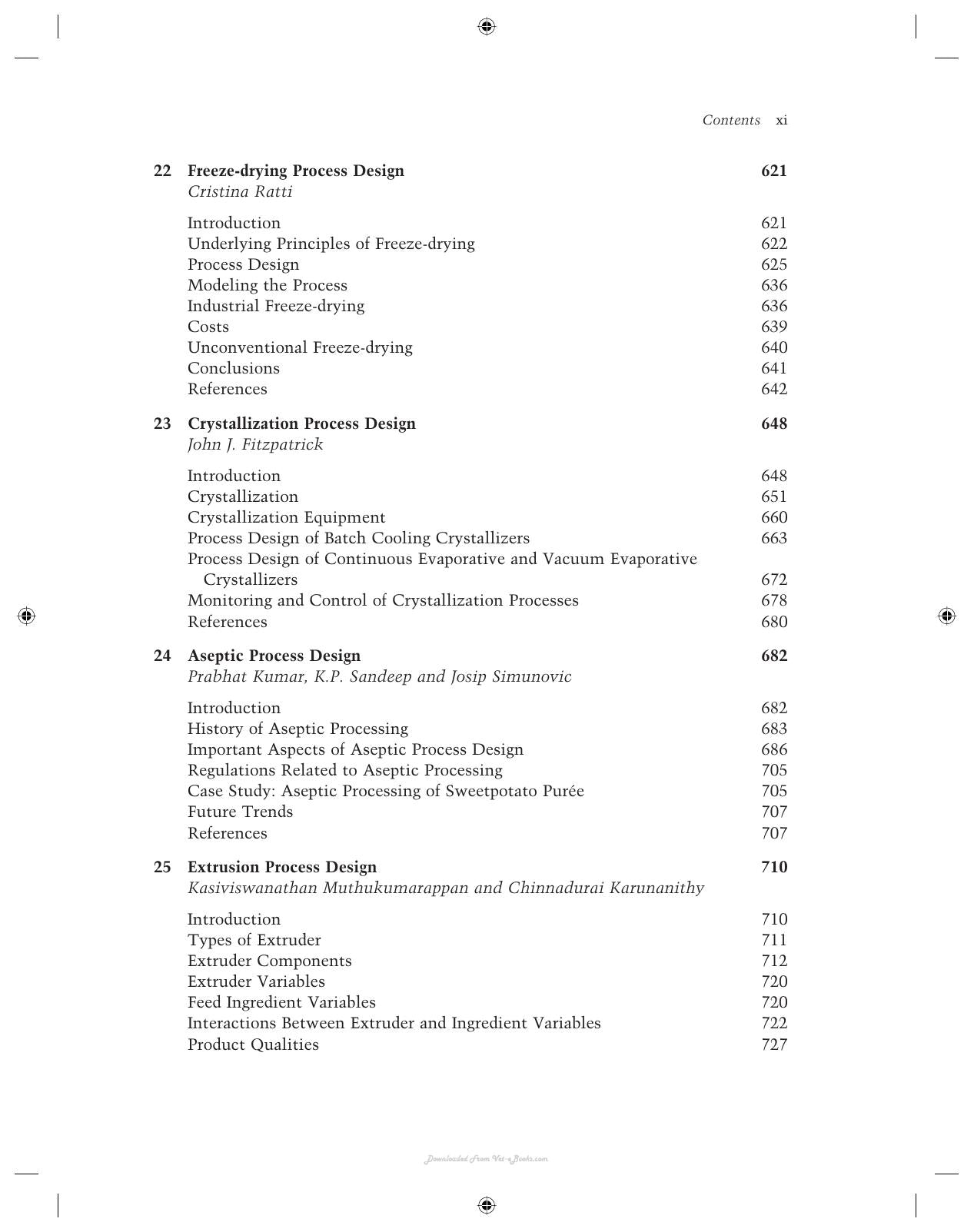 Handbook Of Food Process Design 2 Volume Set