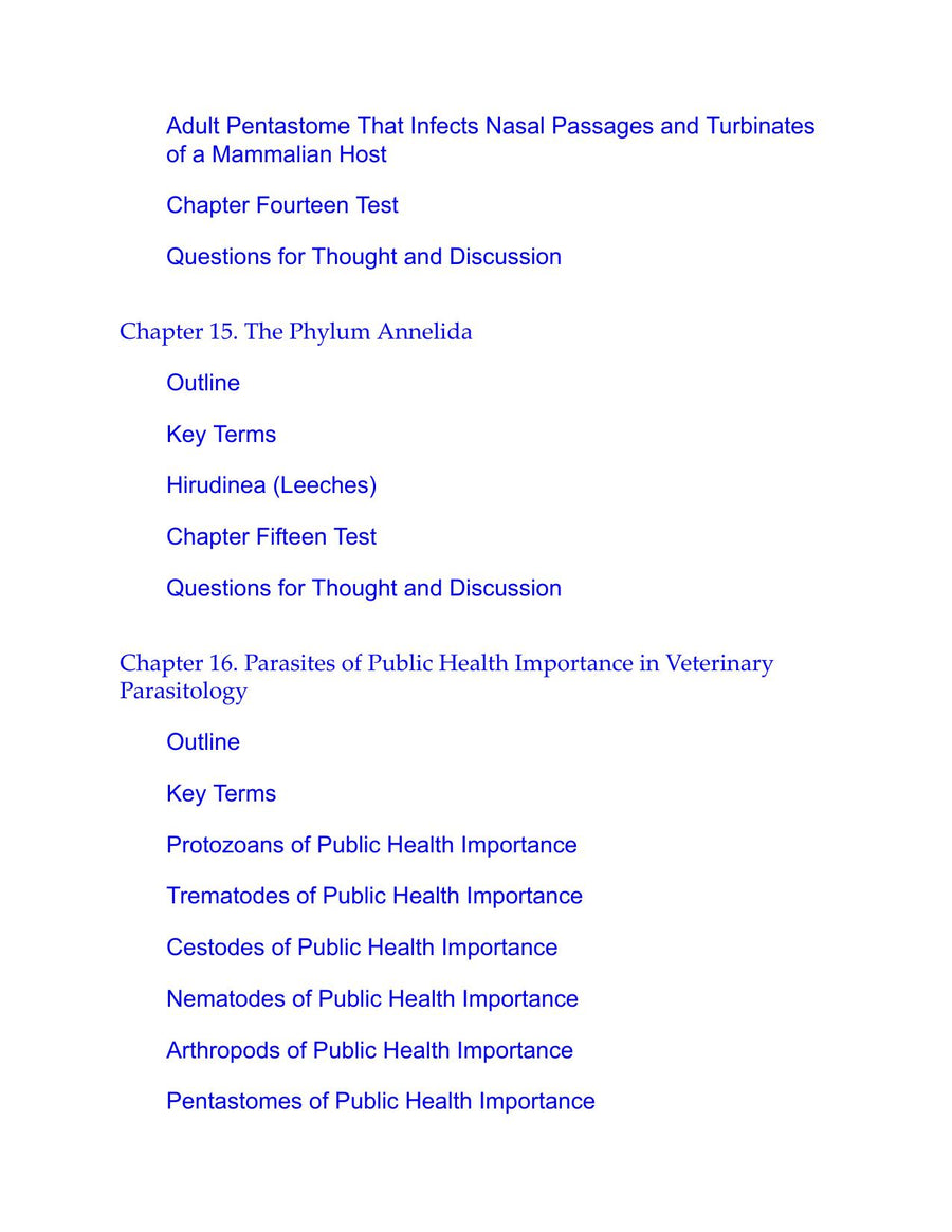 Preview page of Diagnostic Parasitology for Veterinary Technicians 6th Edition