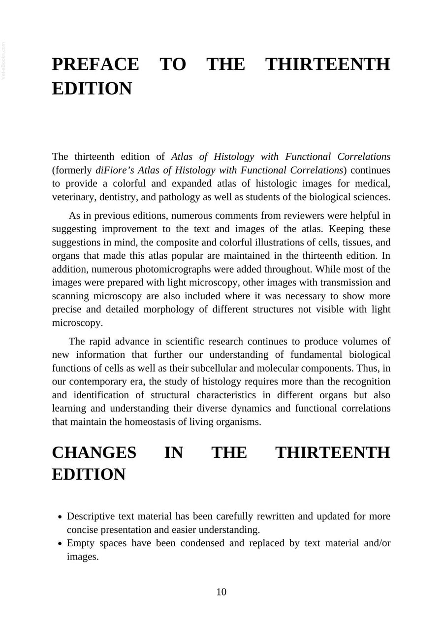 Preview page of Atlas of Histology with Functional Correlations 13th Edition
