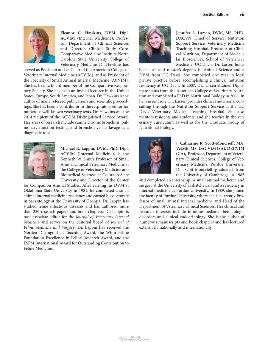 Preview page of Small Animal Internal Medicine Sixth Edition