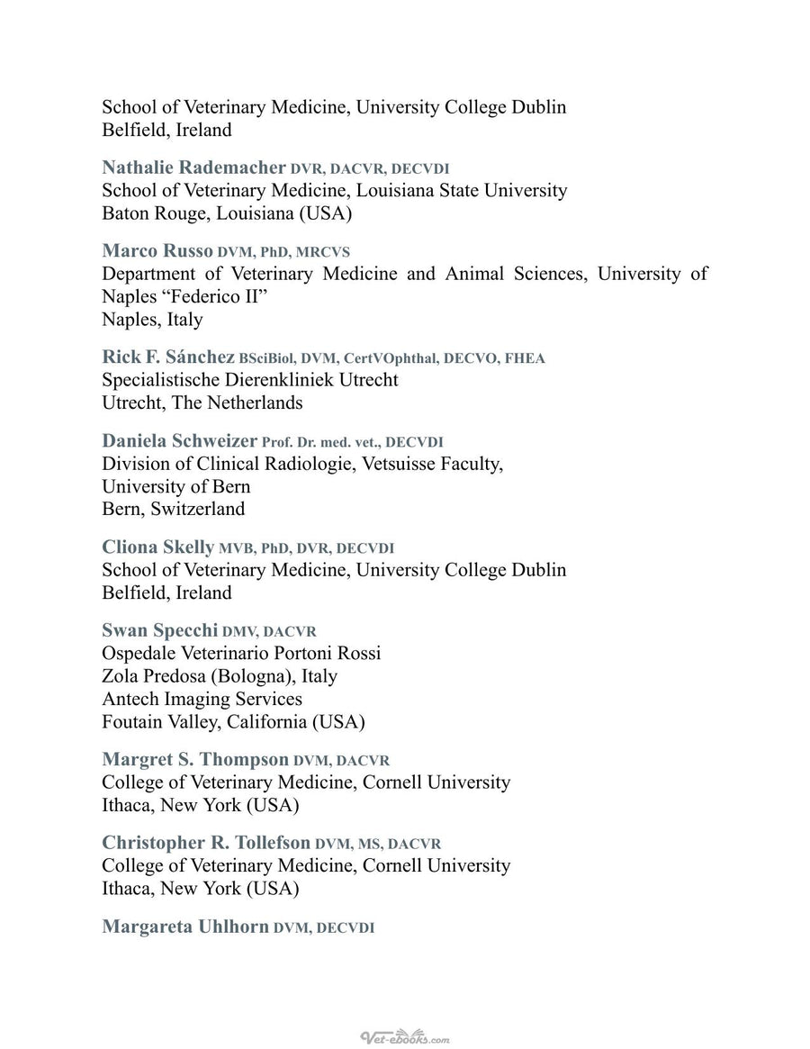 Preview page of Atlas of Diagnostic Imaging of Dogs and Cats