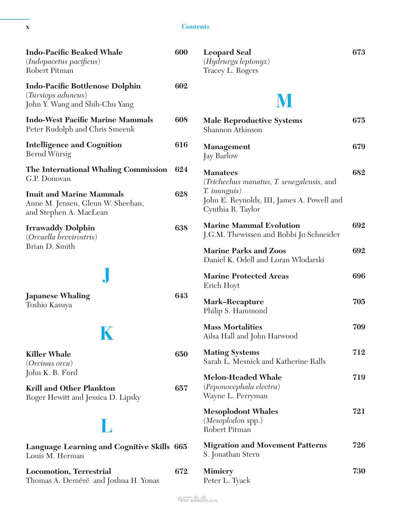 Encyclopedia Of Marine Mammals 2Nd Edition