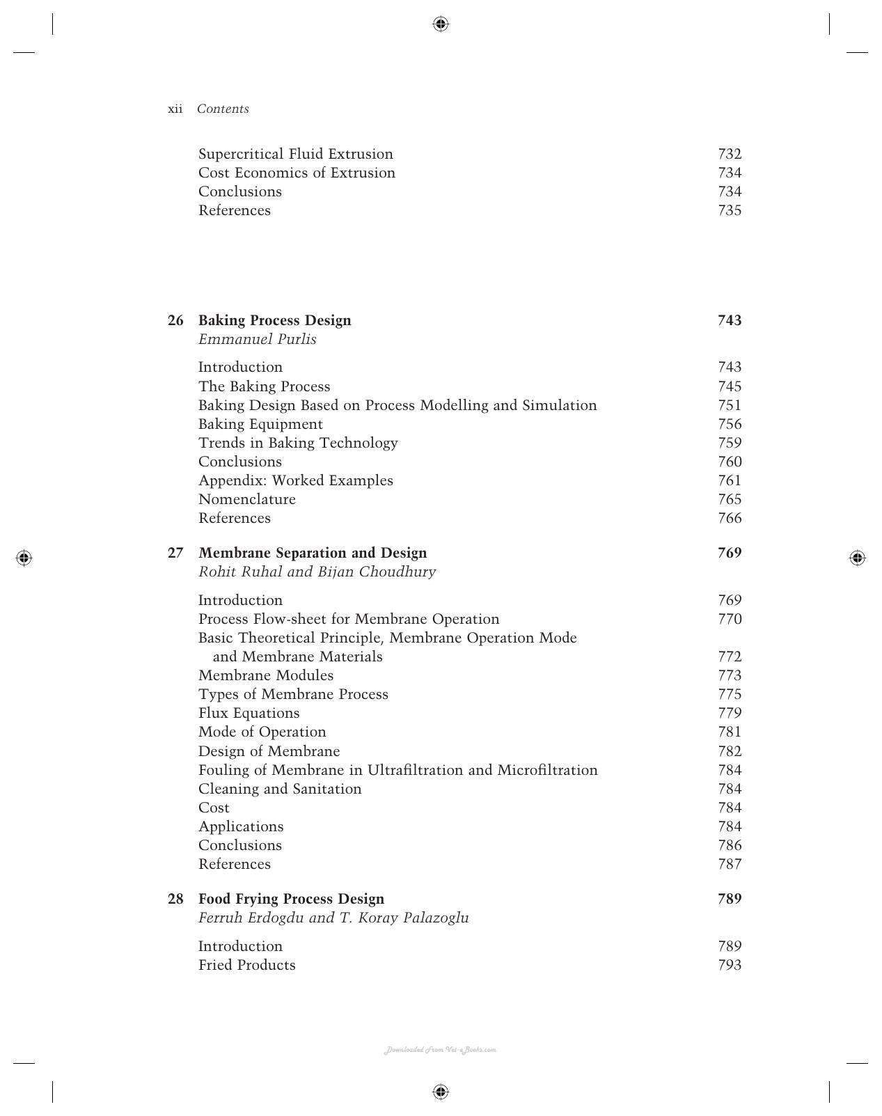 Handbook Of Food Process Design 2 Volume Set